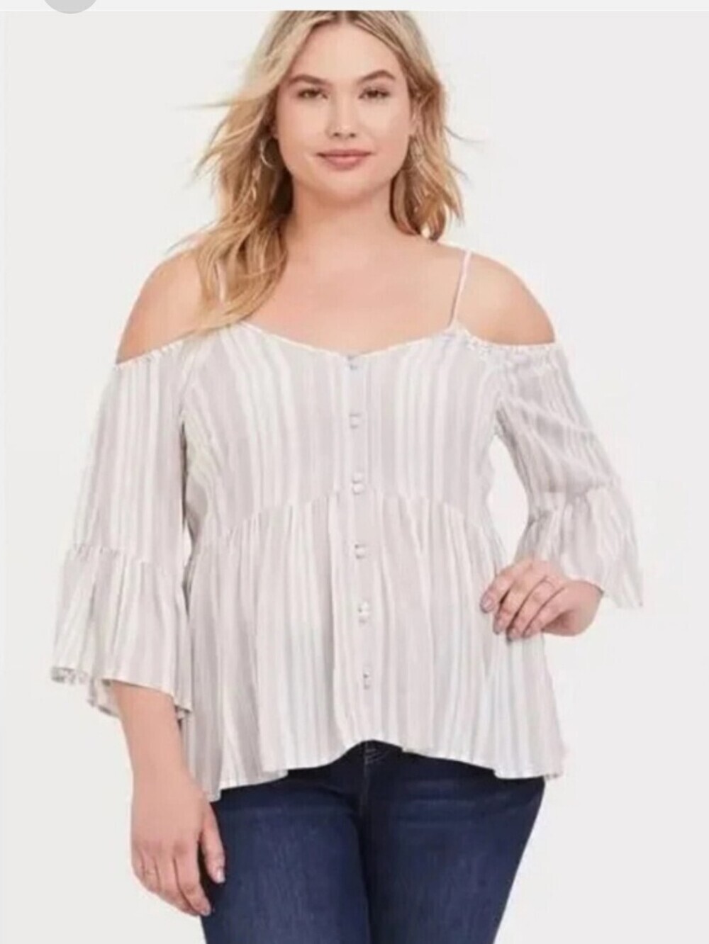 Torrid Off Shoulder Straight Top Cold Shoulder